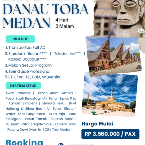 4H3M Berastagi - Danau Toba - Medan