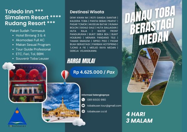 4H3M Danau Toba - Berastagi - Medan