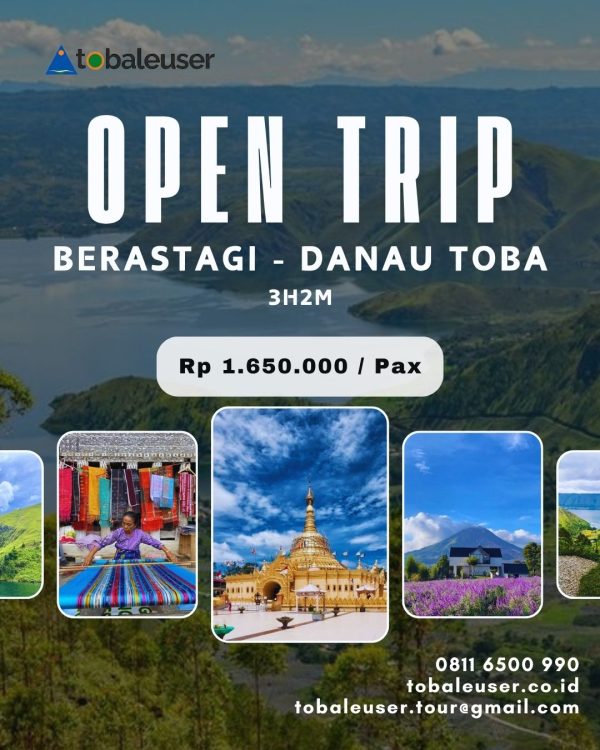 OPEN TRIP 3H2M Berastagi - Danau Toba