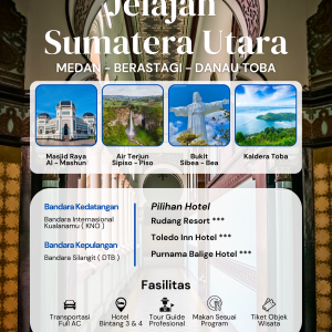 4H3M Medan - Berastagi - Danau Toba