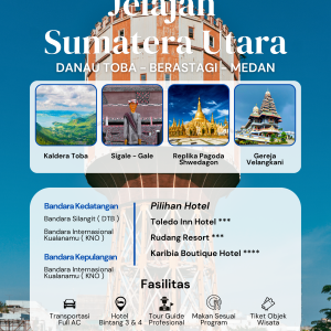 4H3M Danau Toba - Berastagi - Medan